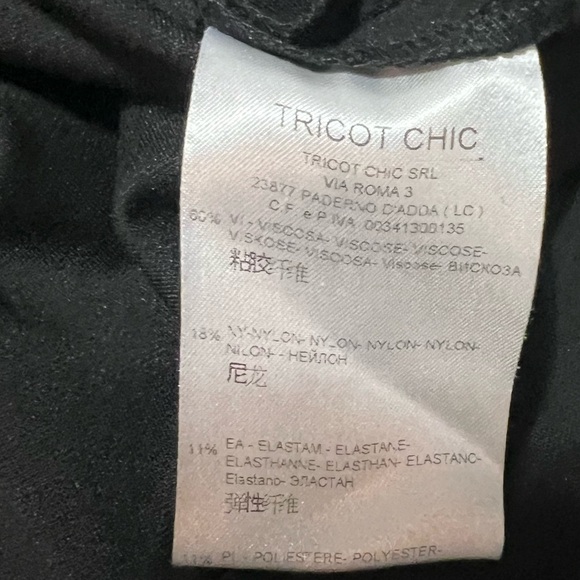 Tricot Chic Sweater Dress Size 6 Turtleneck Made In Italy Modest Old Money Knit - Picture 6 of 7